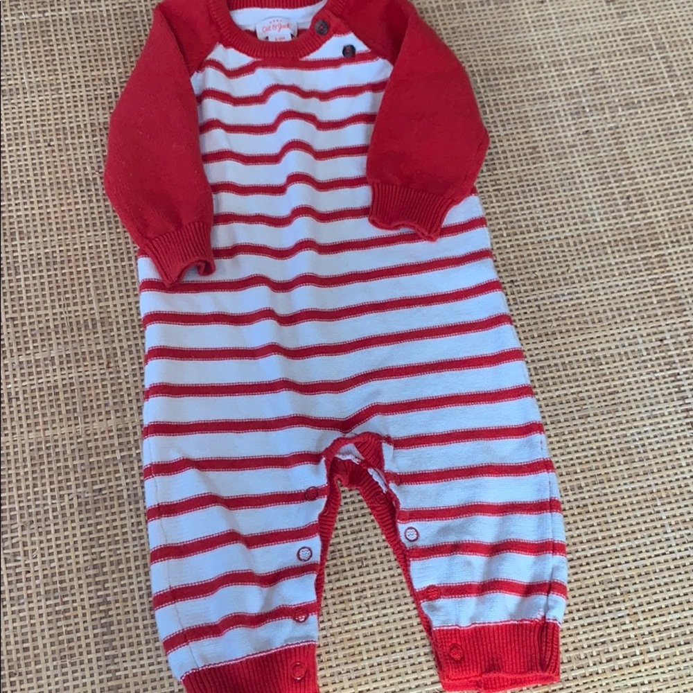 Cat & Jack sweater union suit 3-6 mos